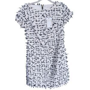 NWT Sail To Sable Coquette Bow Dress Size 0 White Preppy Old Money Hamptons